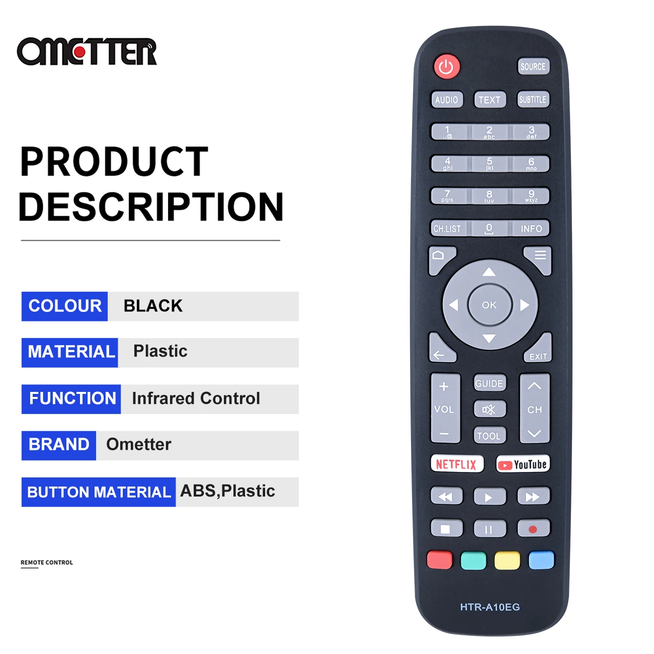 Mando a distancia HTR A10EG para TV inteligente Haier, nuevo HTR-A10EG