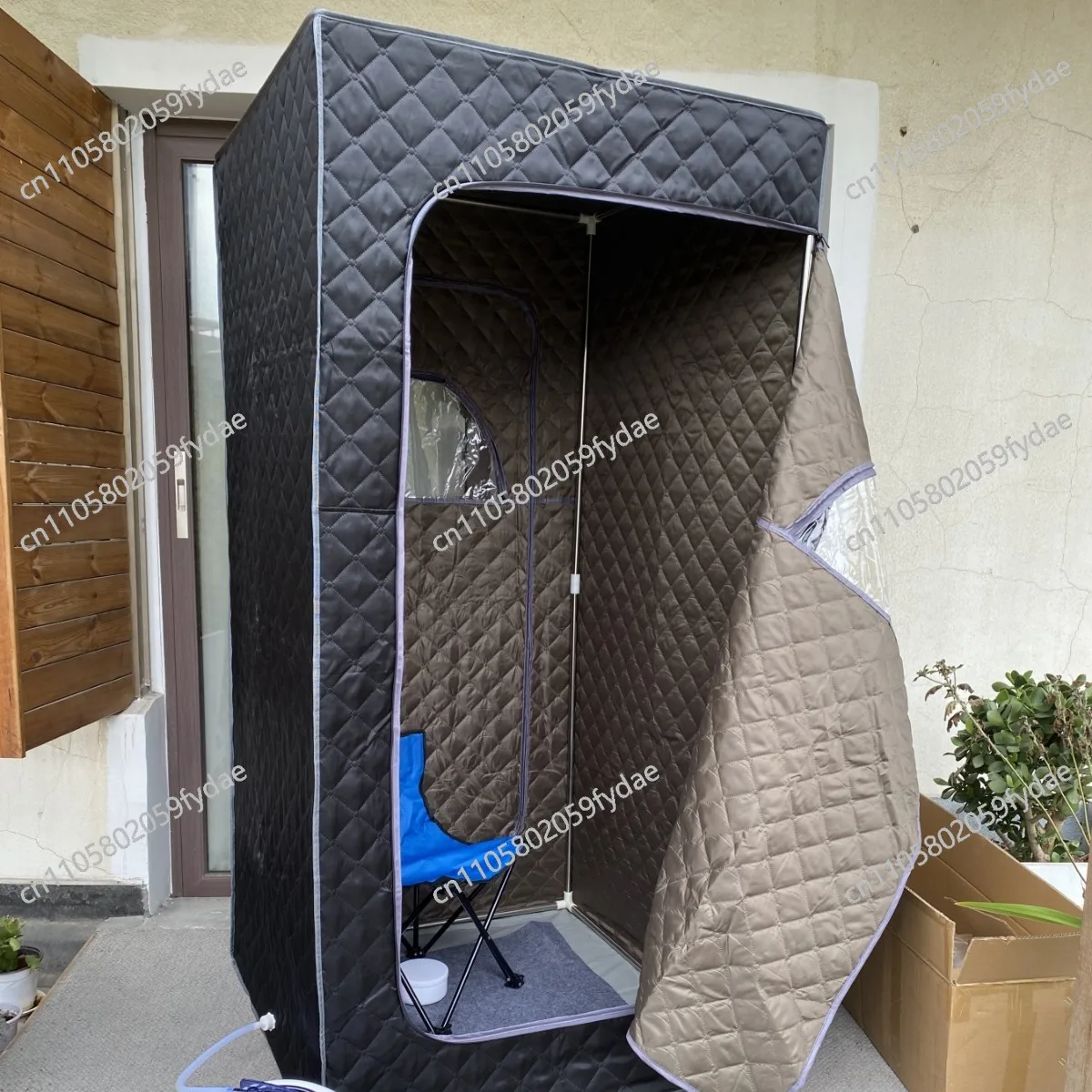 

Steam box Household full body sauna box Folding portable sweat steam room