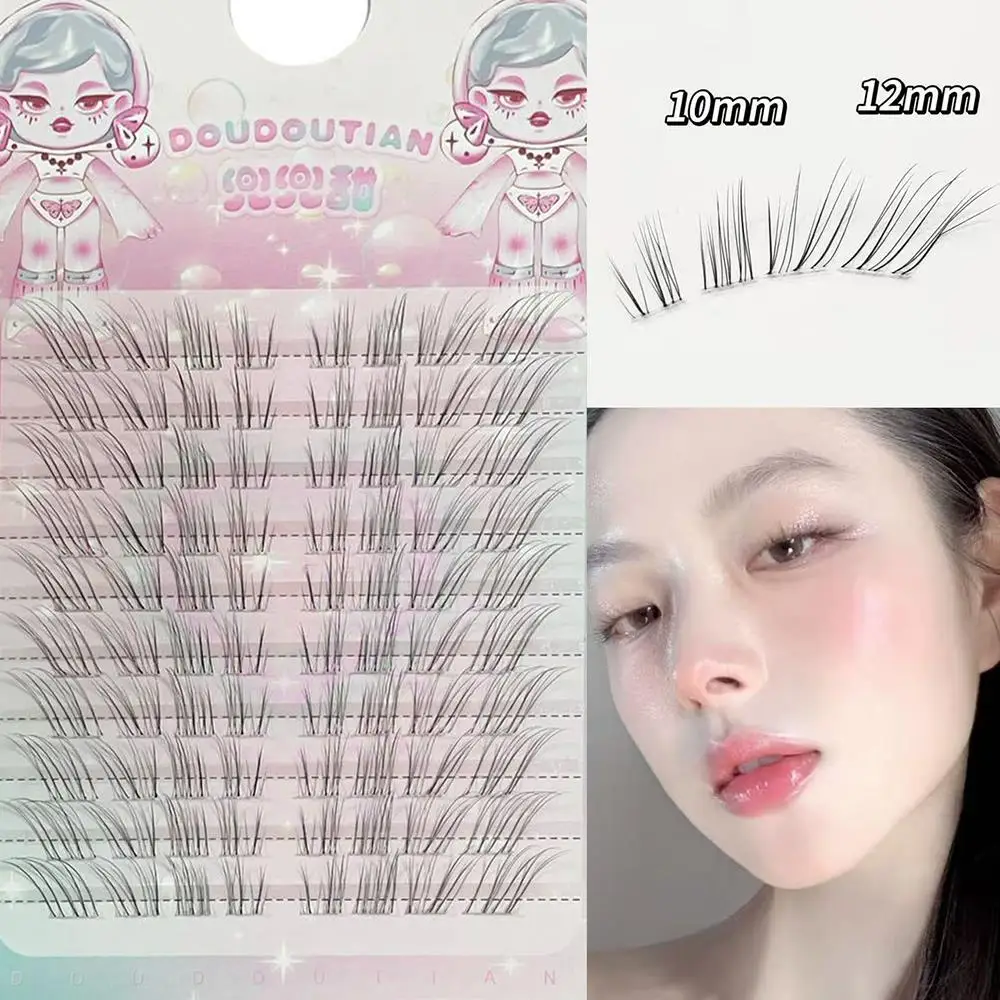 Fox Eye False Eyelashes Cluster Eyelash Nature Eyelash Grafting Long Segmented Lash Extension Daily Use Cosmetics Sweet Lash