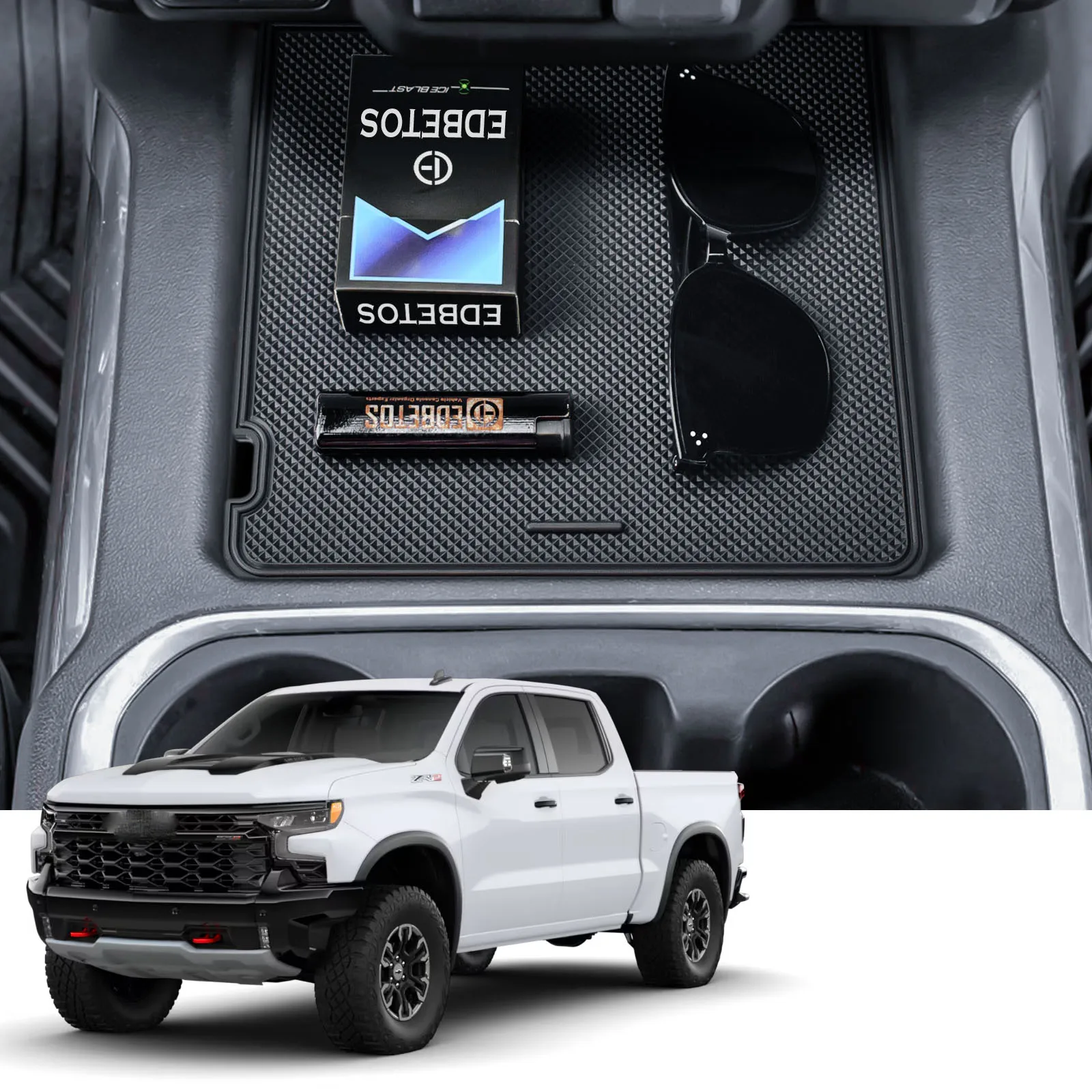 

Center Console Secret Compartment Cover For 2019-2022 Chevy Silverado/GMC Sierra 1500 and 2020-2023 Silverado/Sierra 2500HD 3500