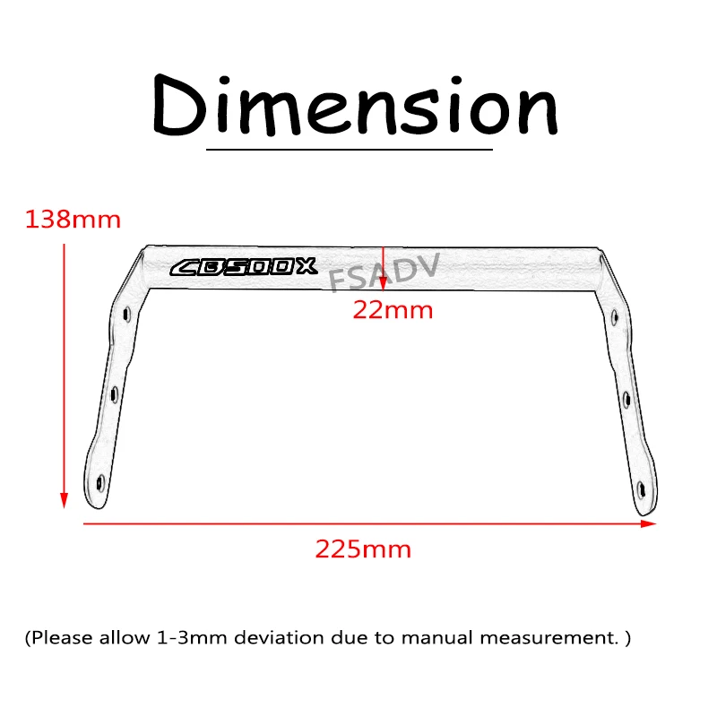 For HONDA CB500X CB 500X CB500 X 2016-2023 2022 Motorcycle Accessories GPS SMART PHONE Navigation GPS Plate Bracket Adapt Holder