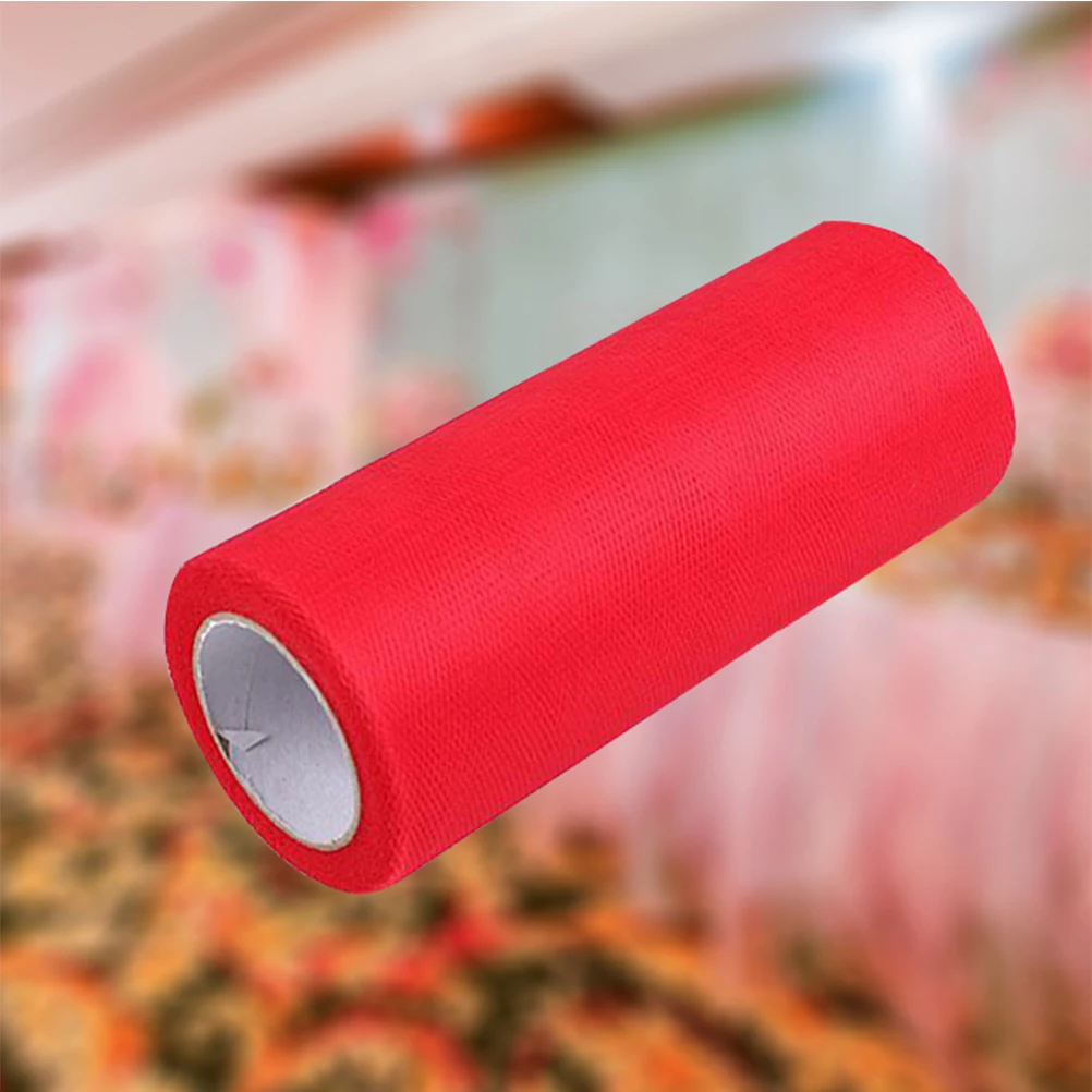 

5.9 Inch X 25 Yards Tulle Fabric Roll Dacron Netting For Wedding Skirt Craft Party Decor Chair Sash Gift Wrap Spool Tutu