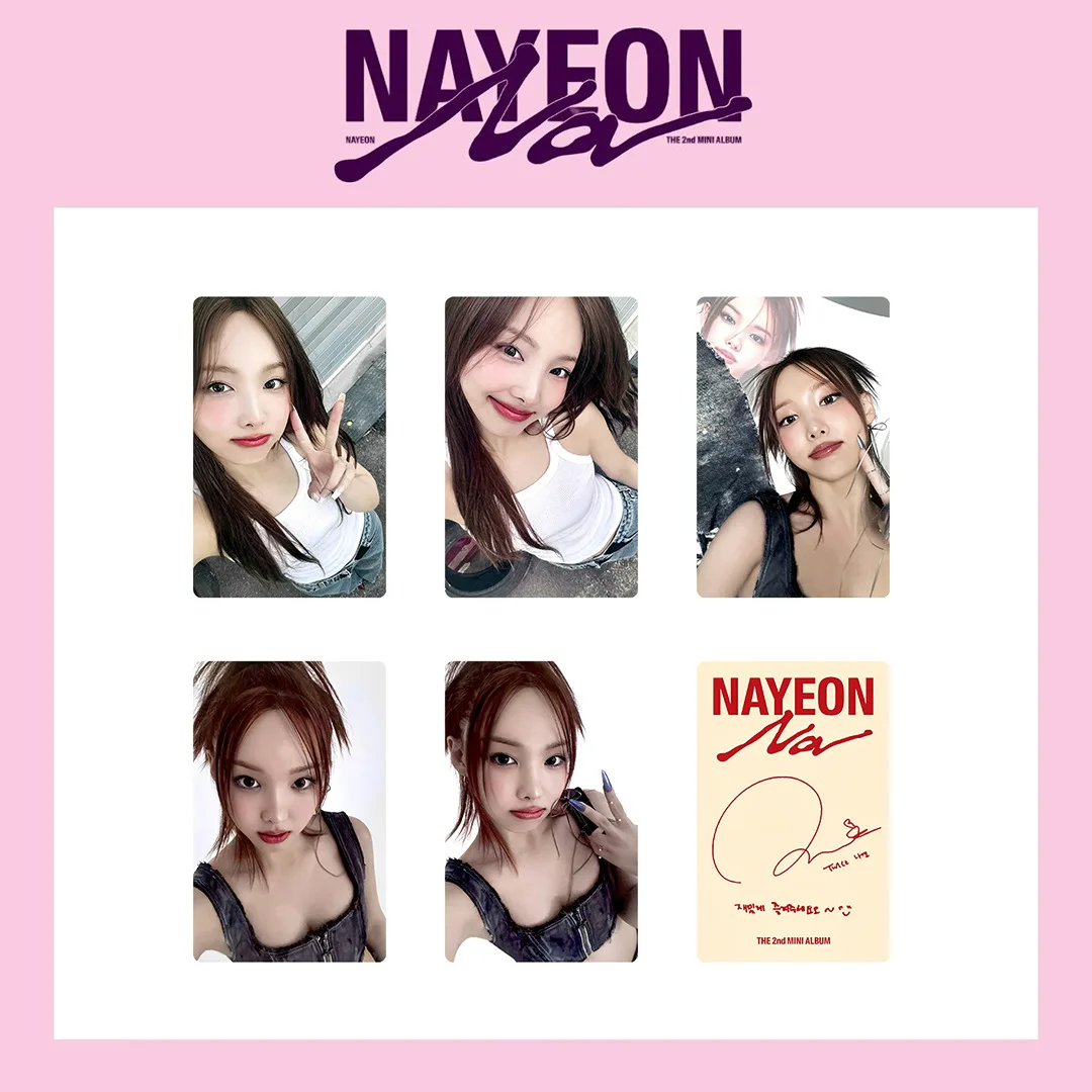 5Pcs/Set Girl Idol Group NaYeon New Album NA HD Printd Photocards High Quality Cute Personal Lomo Cards Fans Collection Gifts