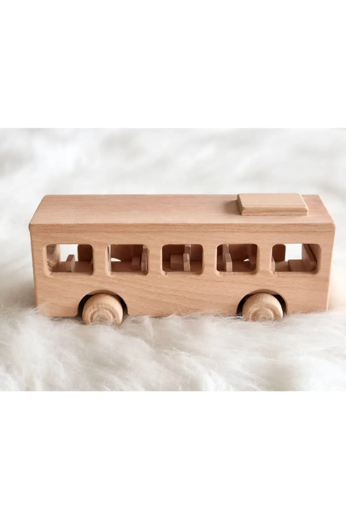 100% Natural Wooden Handmade Bus Car for Kids Babies Educational Wooden Toys for Children Gifts Montessori деревянные игрушки