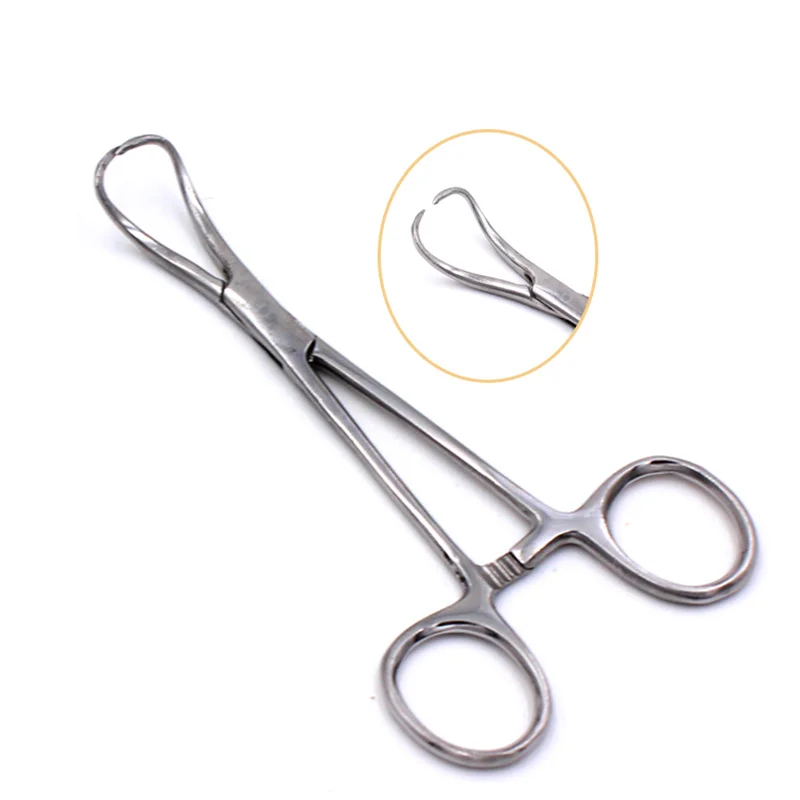 1pcs 14cm Stainless Steel Surgical Cloth Towel Clamp Forceps Orthopedics Instruments Made In Stainless Steel Tools