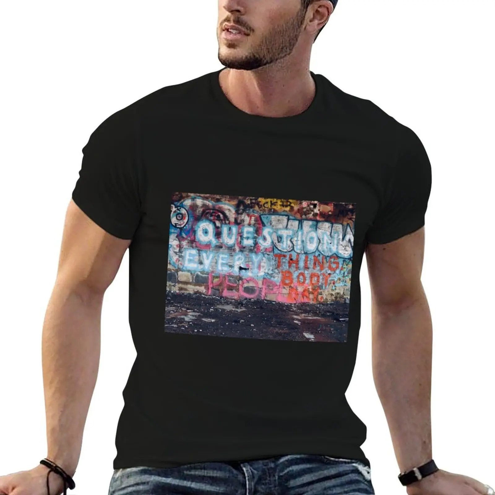

questionable T-Shirt graphic t shirts for man t shirt man cotton t shirts for man pack white T-Shirt