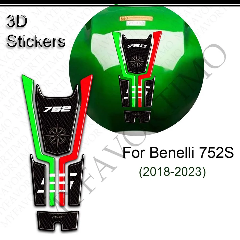 For Benelli 752S 752 S Motorcycle Protector Tank Pad Side Grips Gas Fuel Oil Kit Knee Stickers Decals 2018 2019 2020 2021 2023