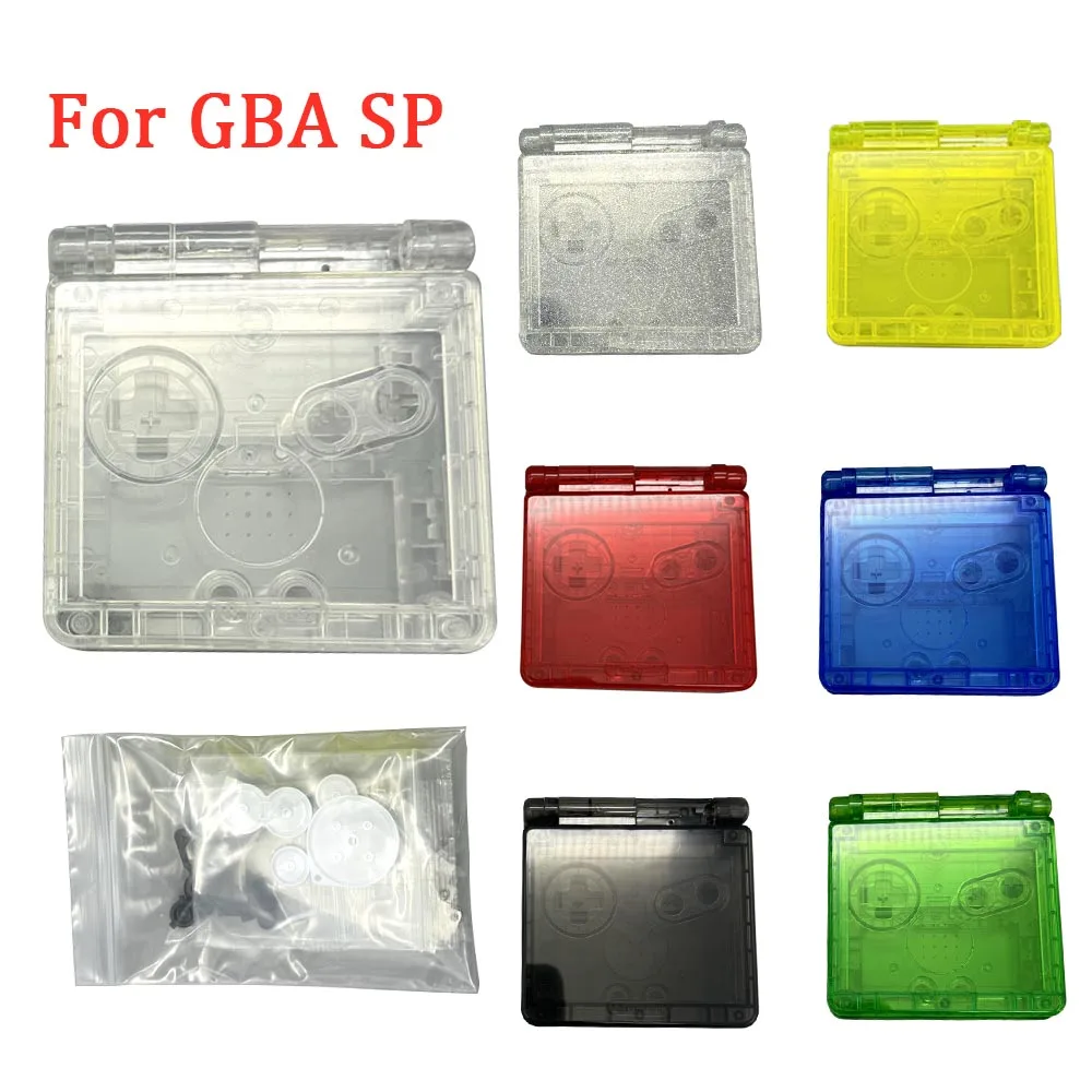 

IPS Clear Housing Transparent Shell Game Console Replacement for GameBoy Advance GBA SP IPS Original LCD Screen With Accessories