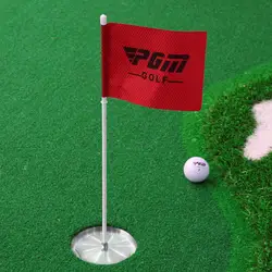 Copos de treinamento de golfe com bandeira concisa volume de negócios evitar copos de golfe verde para a competição portátil de aço inoxidável copo do furo de golfe