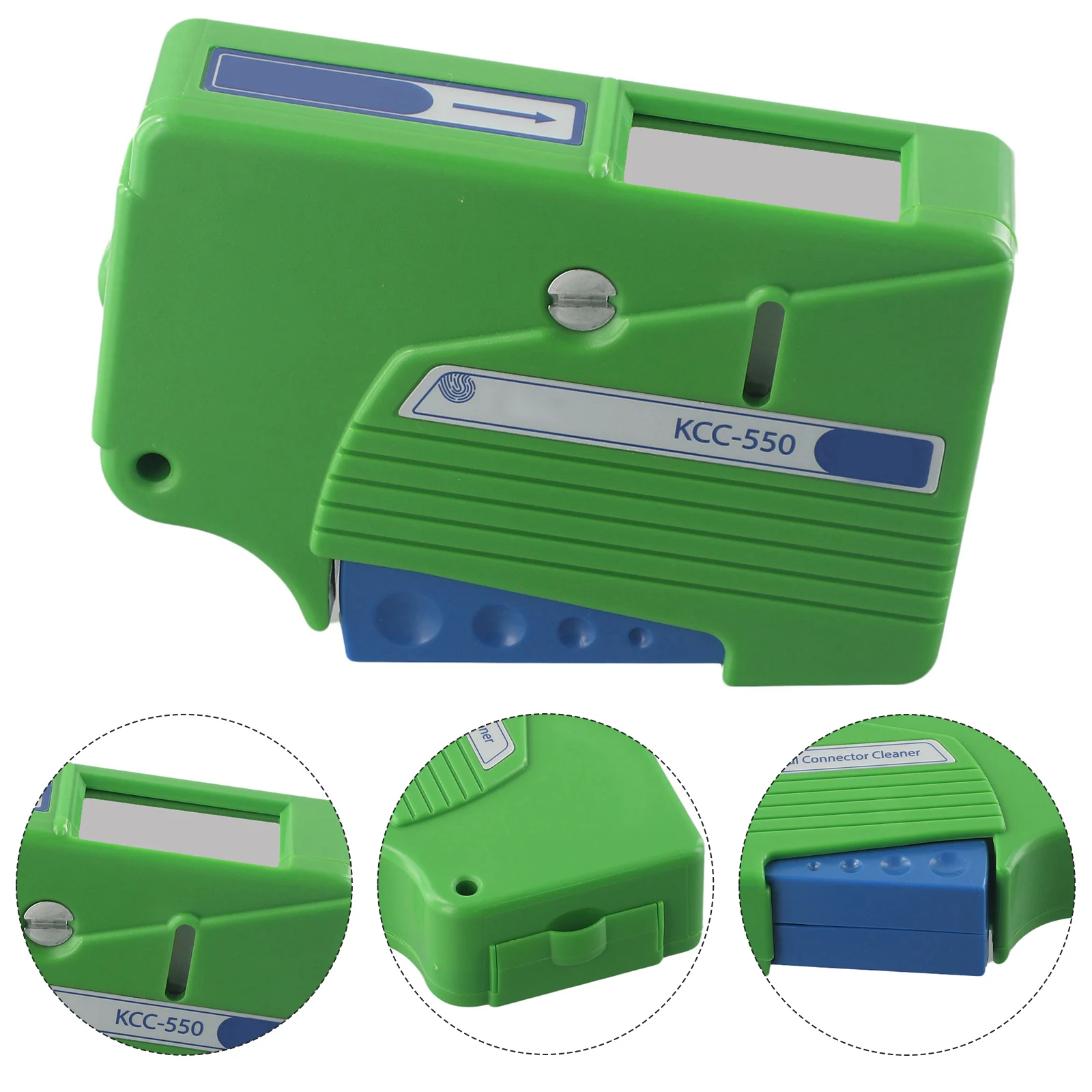 Cleaner Cassette Fiber Optical Connectors End KCC-550 Lightweight Design Manual Operation Cassette 500+ Cleans