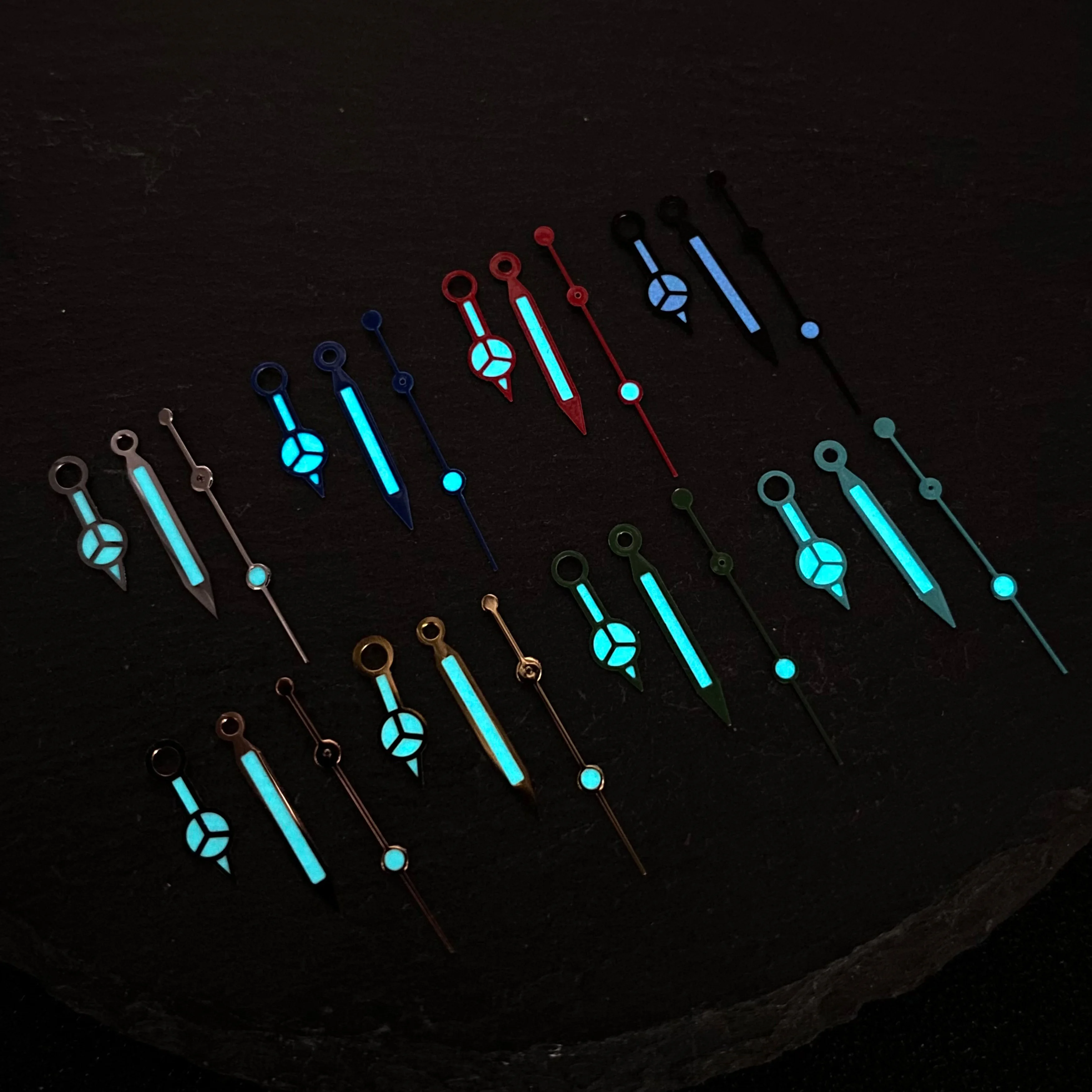 NH35 Мужские дизайнерские стрелки для дайвера BGW9 Ice Blue Luminous Fit NH35 NH36 NH38 4R 7S Аксессуары для стрелок часов с механизмом