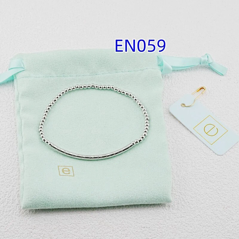 

VKVVA Fashion Jewelry Sliver-plated Faceted Curved Tube Beaded Bracelet for Women Birthday Gifts, Unique Gift