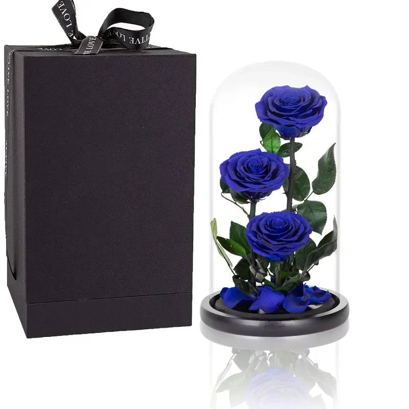 

Valentine's Day gift creative blue flower luxury gift set rose lady flower