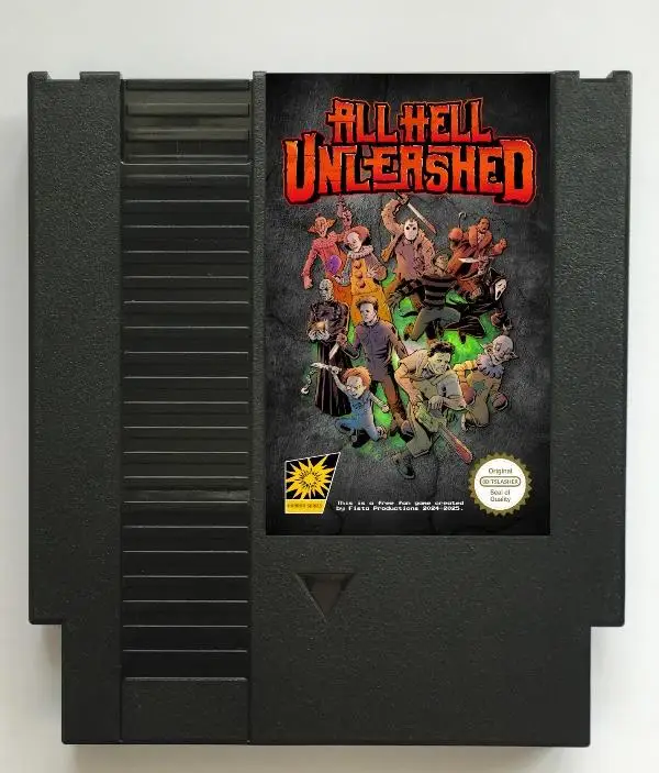 خرطوشة ألعاب All Hell Unleashed لوحدة التحكم NES/FC