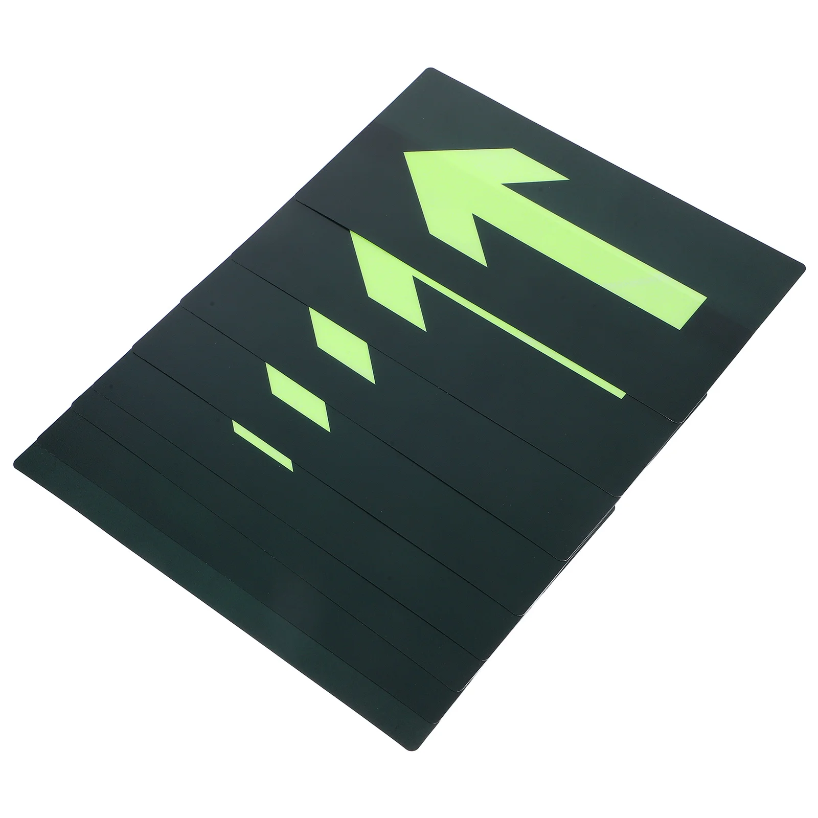 

8Pcs Glow in The Dark Arrow Stickers Waterproof Self Adhesive Emergency Exit Safety Signs for Fire Evacuation Malls Supermarkets