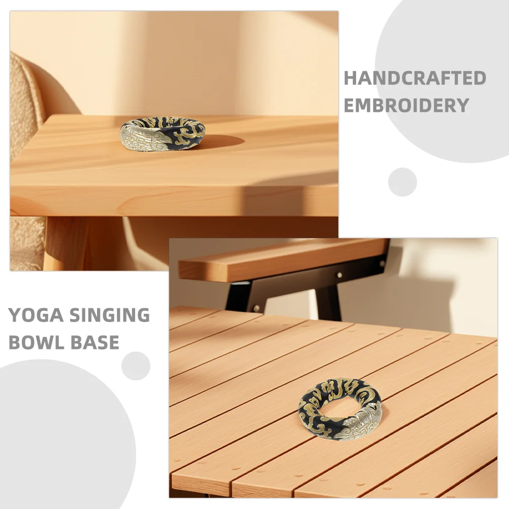 10 سنتيمتر جولة اليدوية المطرزة وسادة ل وعاء الغناء التأمل ديكور الديباج الفن الحرير وسادة عرض واقية