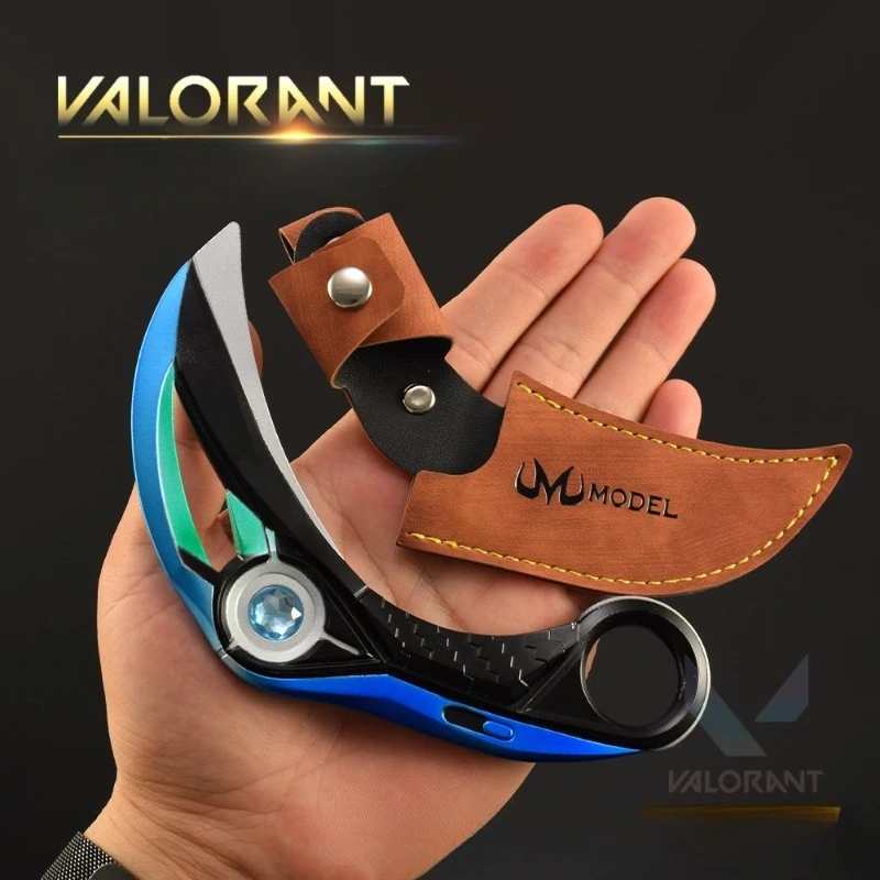 Ion 2.0 Karambit Valorant 16 cm Wapen Melee Game Perifere Draaibare Mes Ongesneden Blade Wapen Model Zwaard Geschenken Speelgoed collectie