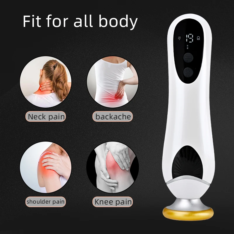 Electric Scraping Instrument Detoxify Promote Blood Circulation Relieve Dampness Cold Ease Fatigue with Metal Roller MassageTool