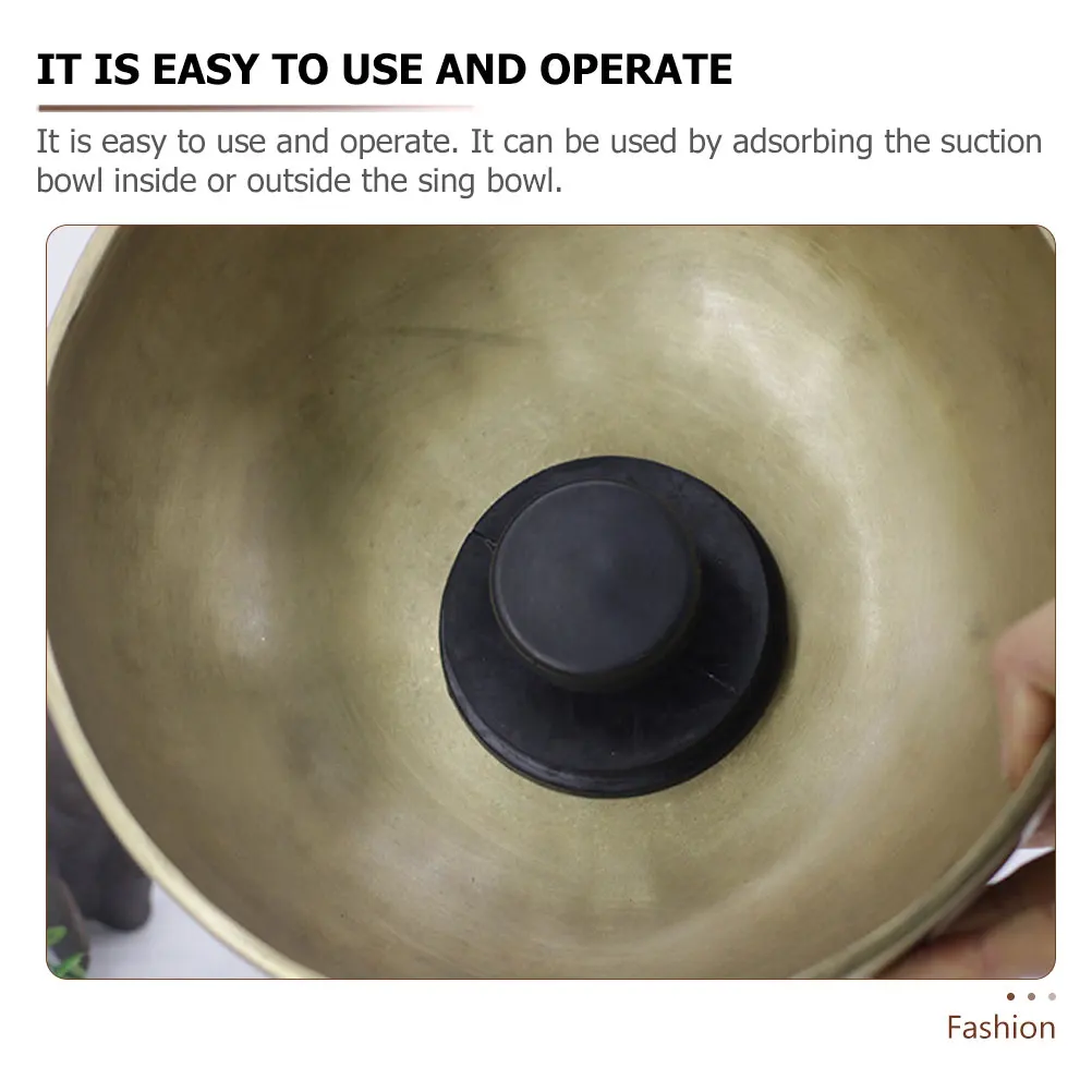 

5 Pcs Rubber Suction Bowl Singing Accessory Sound Cups Lifting Handle Accessories Tool Tibetan