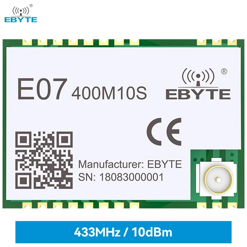 CC1101 Wireless RF Module 433Mhz E07-400M10S IPEX/Stamp Hole Antenna Long Range 1.5km SMD Package SPI Wireless Module