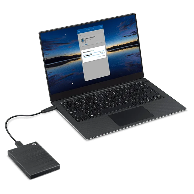 Seagate 2TB Backup Plus disco rigido esterno portatile sottile USB 3.0, nero, STHN2000400