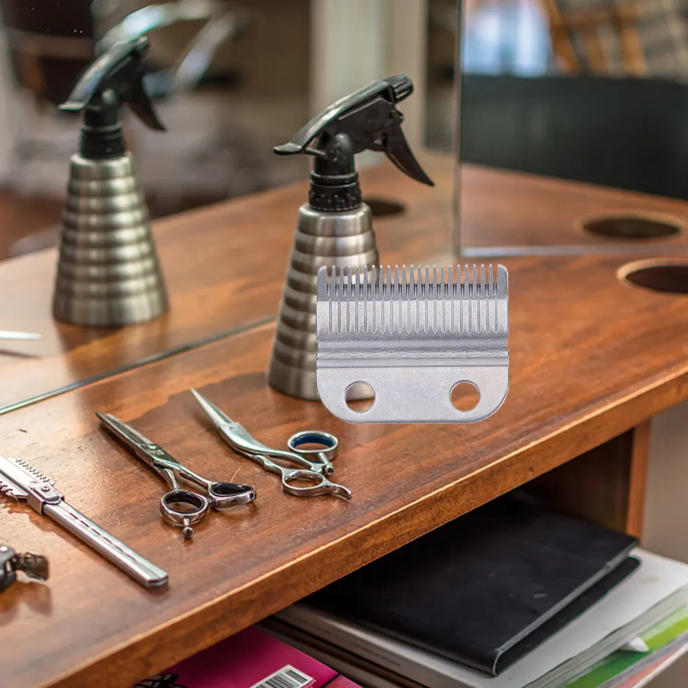 مجموعتان من شفرات قص الشعر الاحترافية البديلة لرؤوس القطع المصنوعة من الفولاذ الكربوني لصالون تصفيف الشعر الكهربائي