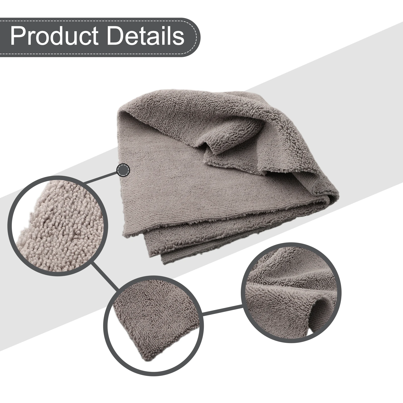 High Absorbent Microfiber Car Towel Ultra Soft Edgeless Washing Drying Rag Fast Drying Auto Cleaning Towel