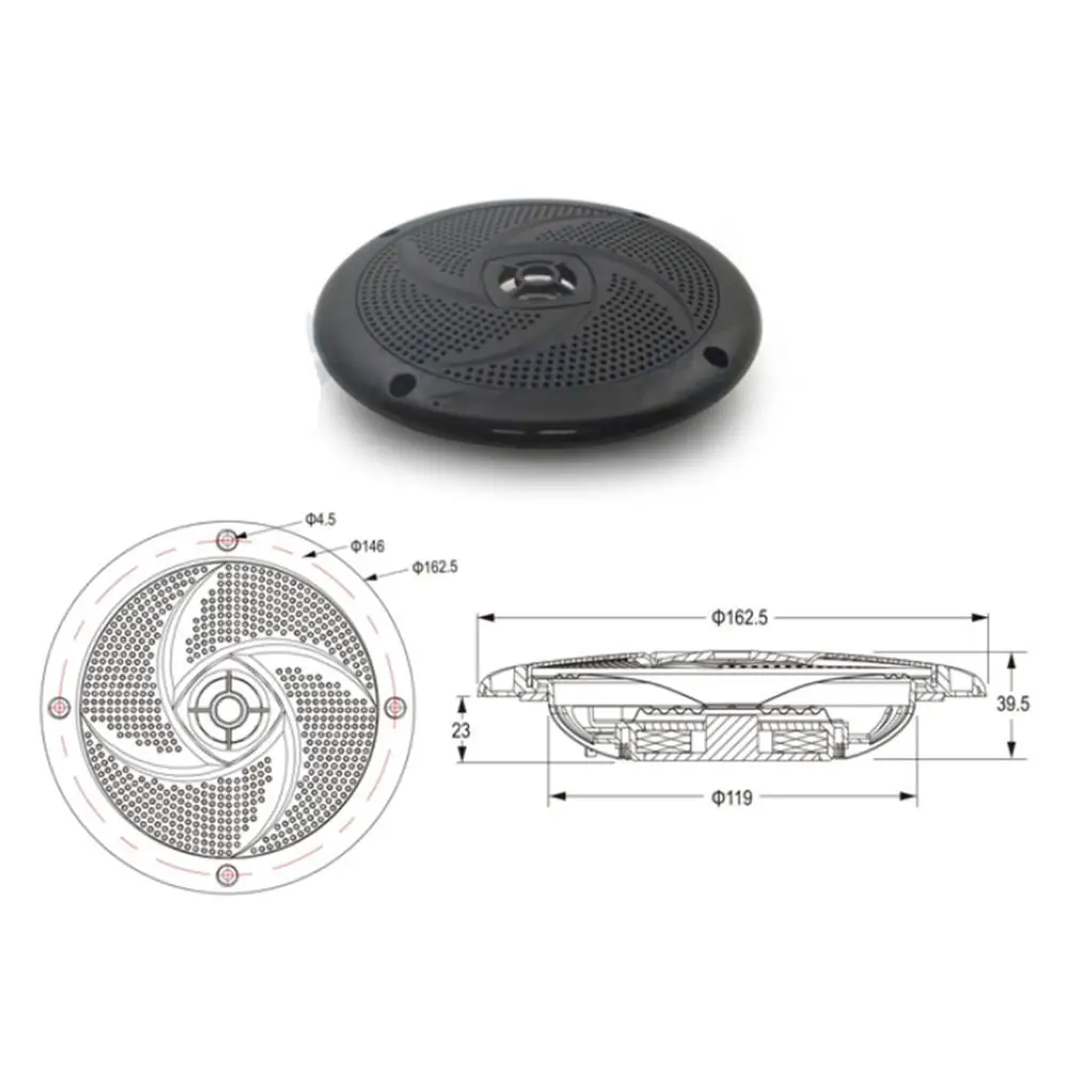 

Водонепроницаемые морские динамики 6,5 дюймов: мощное аудиорешение для лодок, яхт, автодомов и уличных звуковых систем