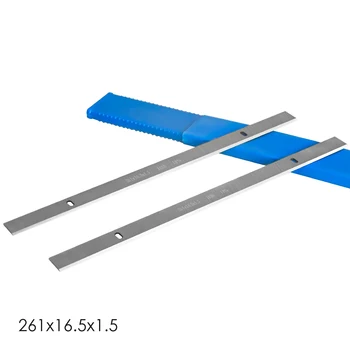1 paar 261mm HSS Dikte Schaafmes 261x16.5x1.5mm Hout Planner Mes Houtbewerking Gereedschap voor Scheppach HMS1070 & JET JPT-10B
