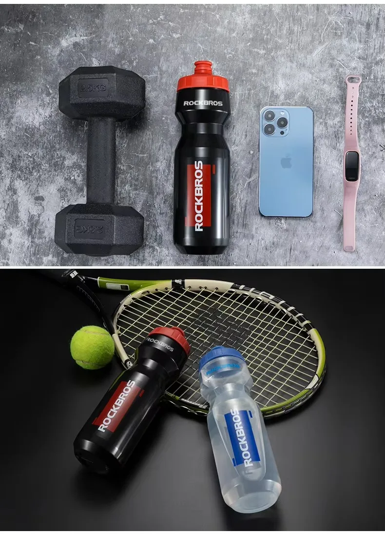 ROCKBROS Fahrrad-Trinkflasche 750ml Tragbare Quetschbare Radfahrer-Trinkflasche Auslaufsichere Sport-Trinkflasche für Fahrrad, Fitness und Outdoor – Detail 6