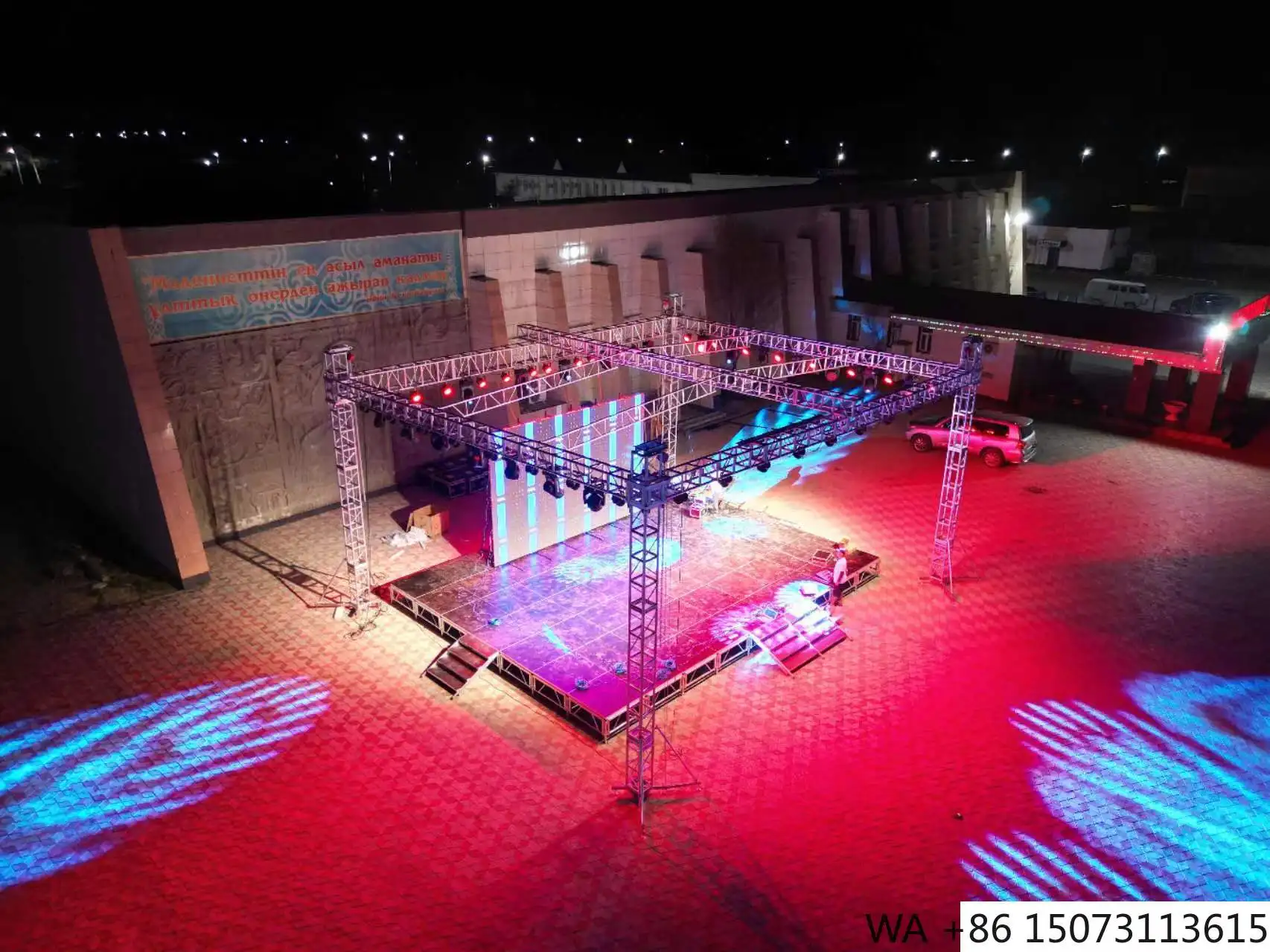 جدار فيديو LED للإيجار في الحدث في الهواء الطلق - وحدة مقاومة للماء P3.91 500 × 1000 مم #5