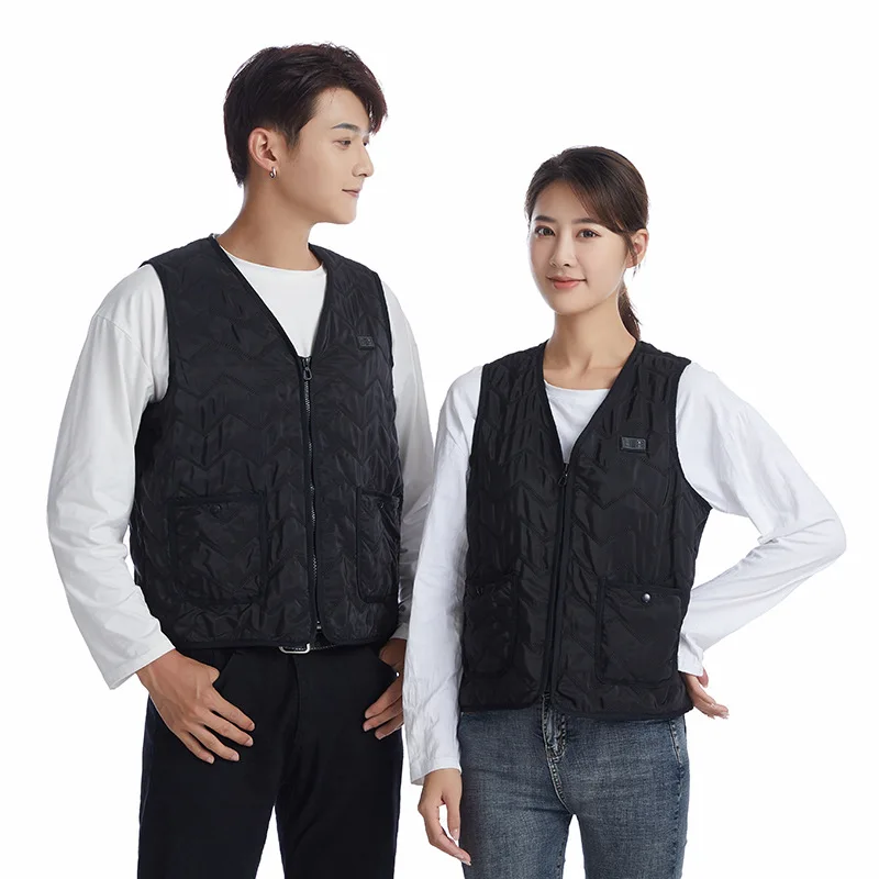 Customizable Smart USB Heated Vest - 8-Zone Dual-Control Thermostatic Heating for All-Weather Warmth