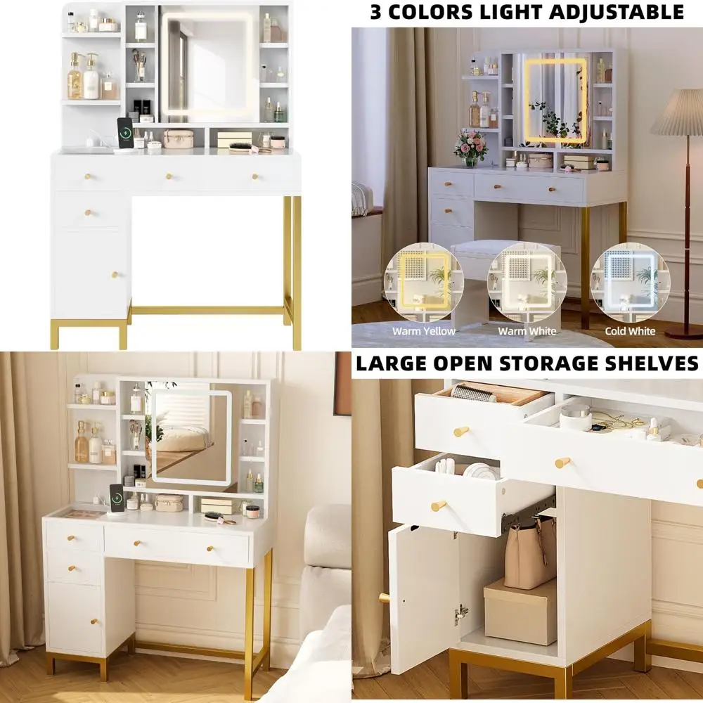 Industrial Style 3-Tier Shoe Cabinet with Drawers - Modern Storage Organizer for Entryway and Living Spaces