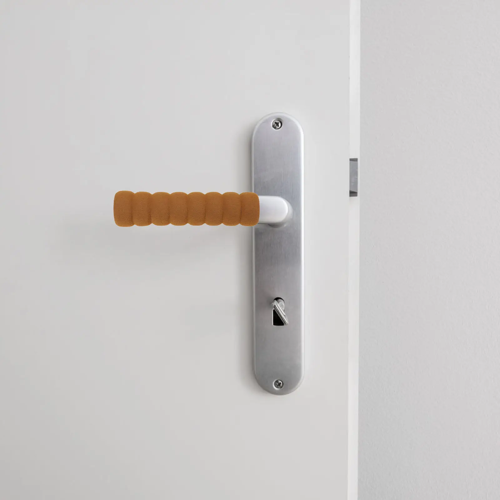 8Pcs Door Handle Cover Decorative Functional Eva Anti-Impact Anti-Static Safety Knob Protector for Indoor Doors Winter Cold