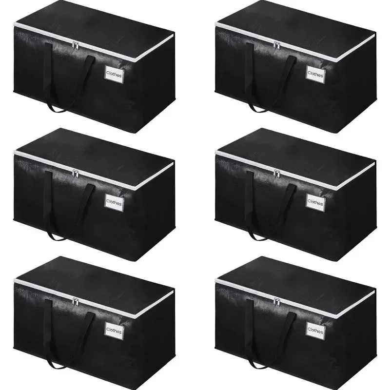 

Extra Large Moving Boxes-Moving Bags with Zipper, Carrying Handles and Tag Pocket-Moving Supplies for Space Saving-Totes