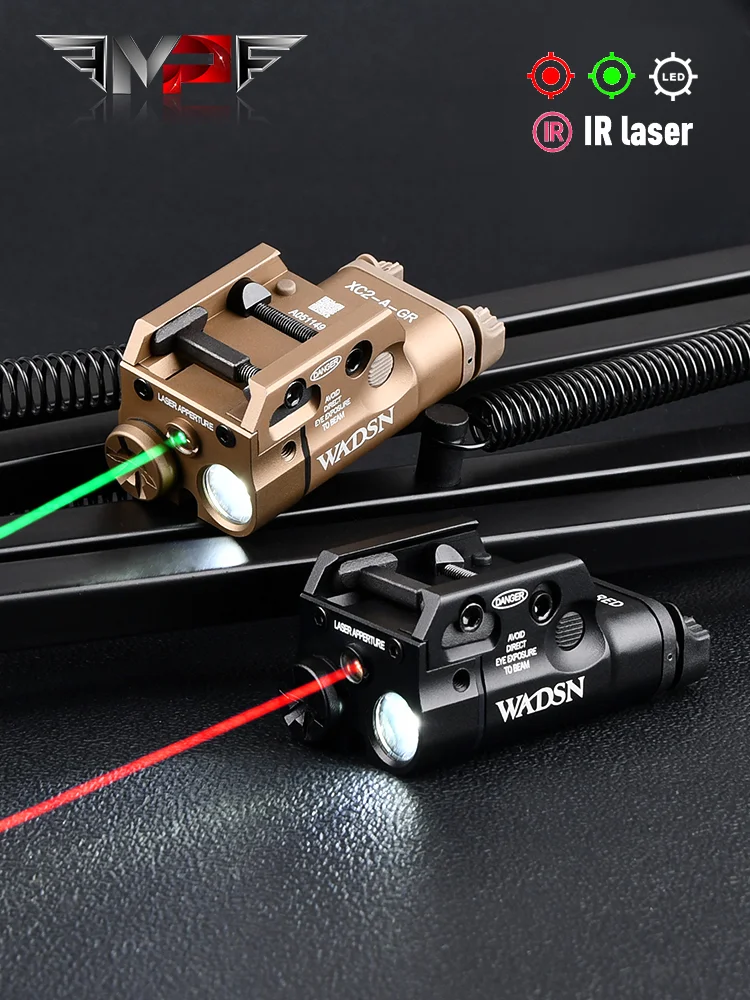 

WADSN Scout XC2 Outdoor Hunting Weapon Glock 17 18 19 Hanging Metal Pistol Red Green Laser Flashlight Fit 20mm Rail