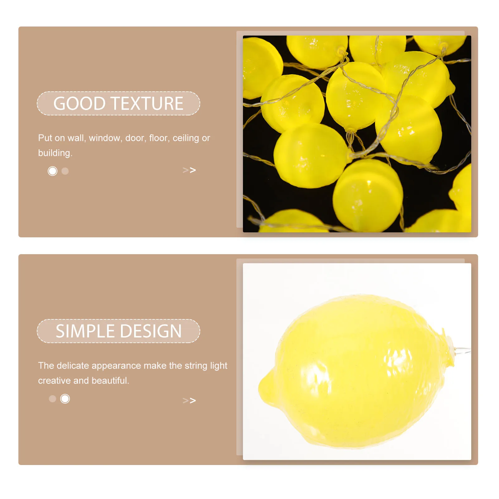

LED Pineapple Light String 3M 20 Lights Plastic Lemons Indoor Outdoor Decor Tropical Vines Warm Fruit String