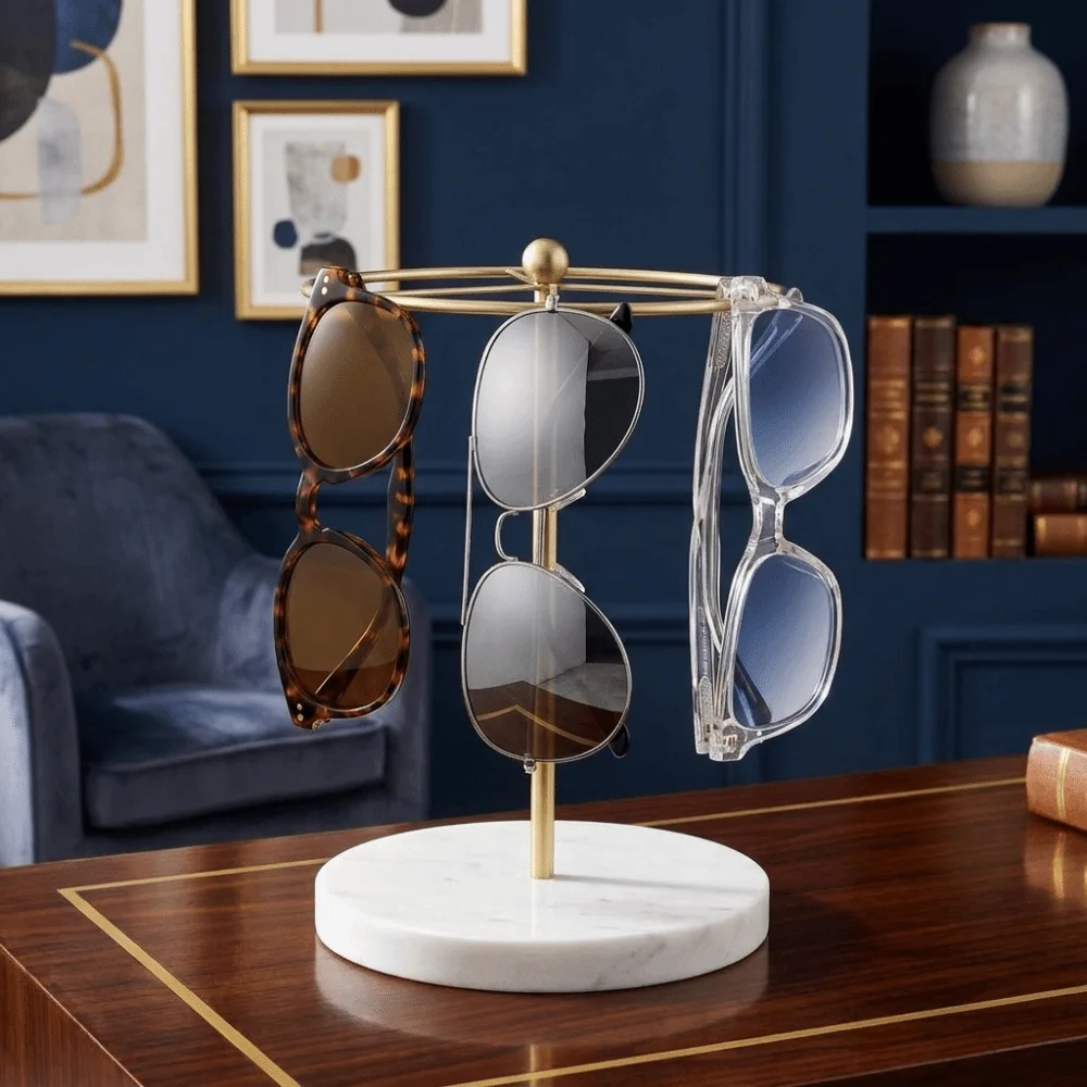 Space Saving Glasses Stand Detachable Minimalist Eyeglass Organizer Multi-functional Durable Eyewear Storage Holder