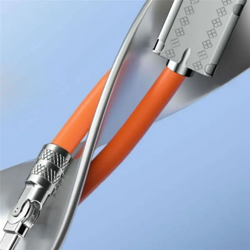 24-Hour Delivery 120W 6A Super Fast Charge Type-C Liquid Silicone Cable Data Cable For Smart Phone Pixel Bold Orange 2M