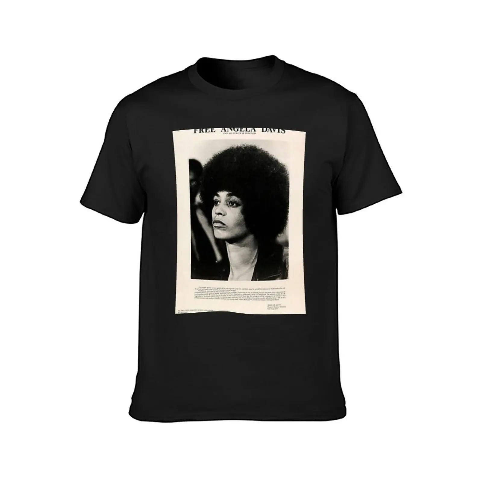 Free Angela Davis T-Shirt sweat blacks tops mens champion t shirts