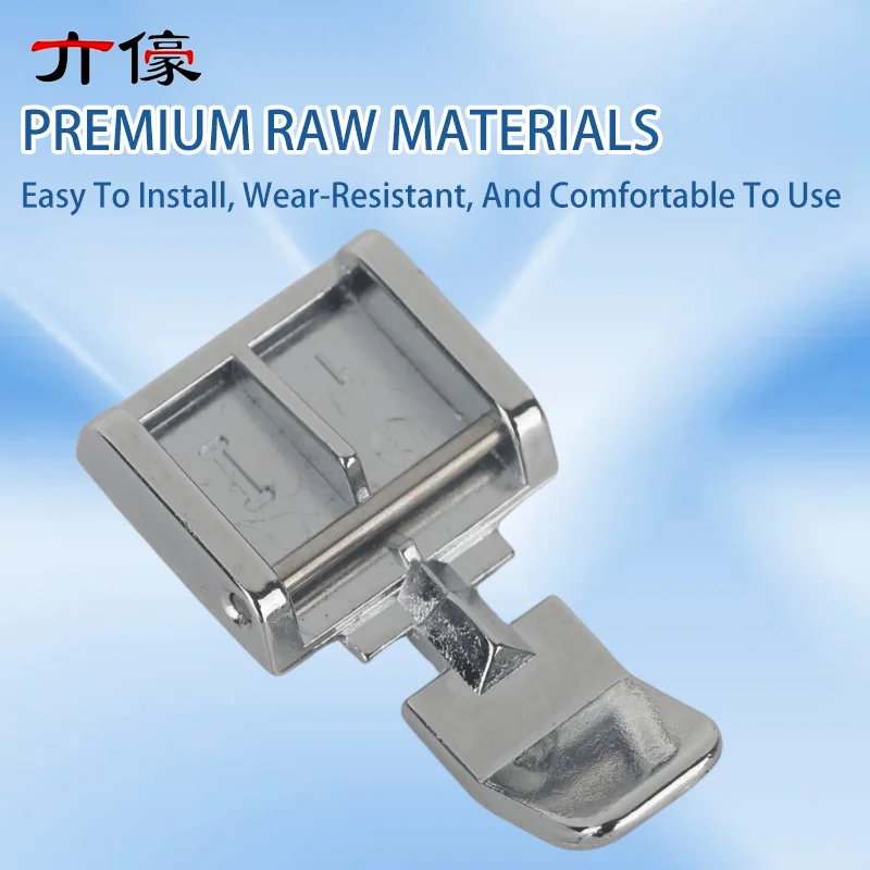 Wide Left & Right Zipper Presser Foot For Low Shank Snap On Domestic Singer Brother Babylock Janome Sewing Machine Accessories view 5