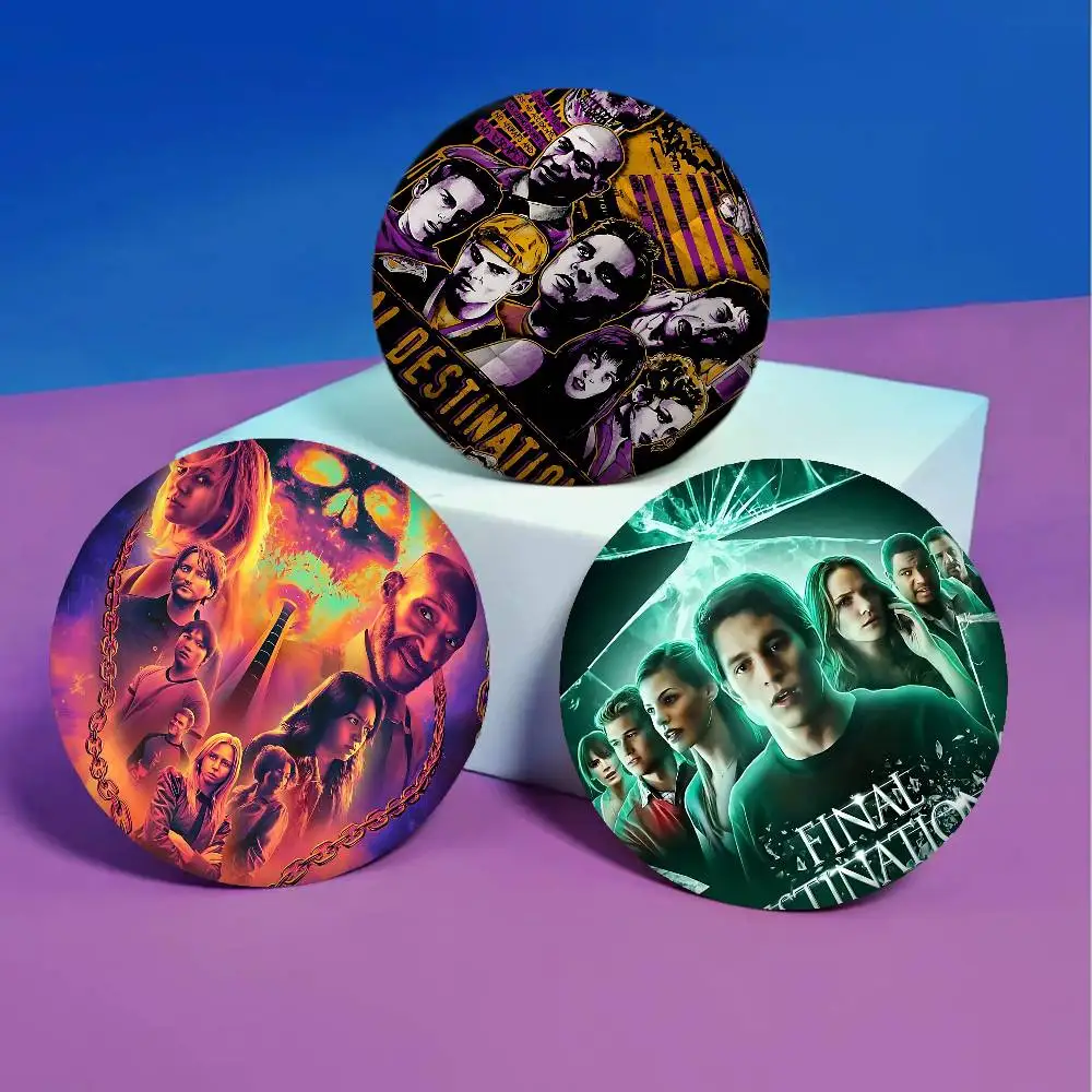 MovieS F-Final Destination Badges الإبداعية صفيح لينة زر دبابيس الحيوان أيقونة بروش التلبيب على ظهره شارة
