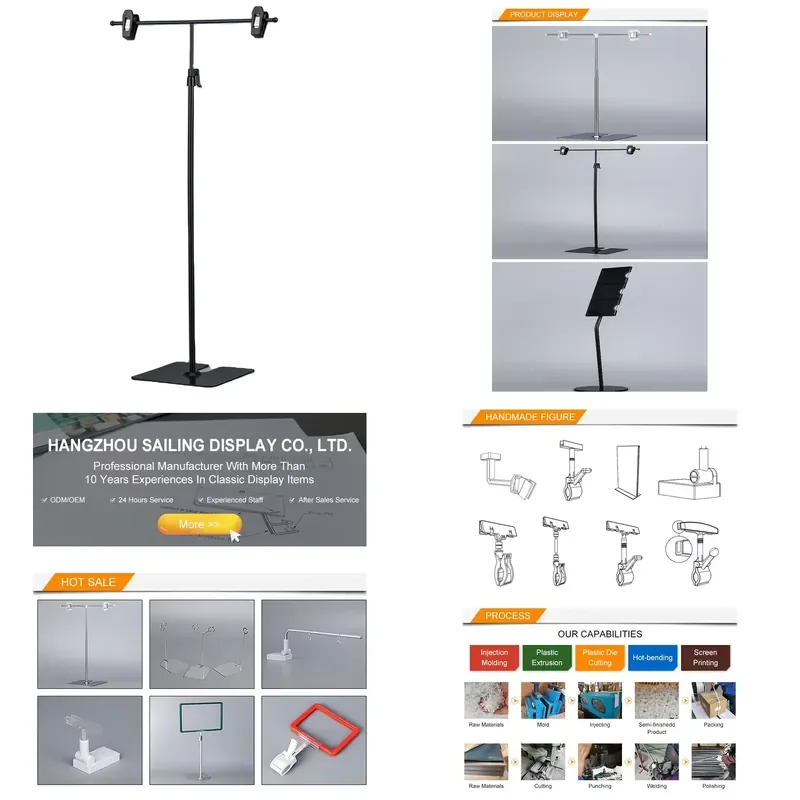 for Adjustable Ad Metal Pop Poster Display Stand Poster Board Standing in Supermarket