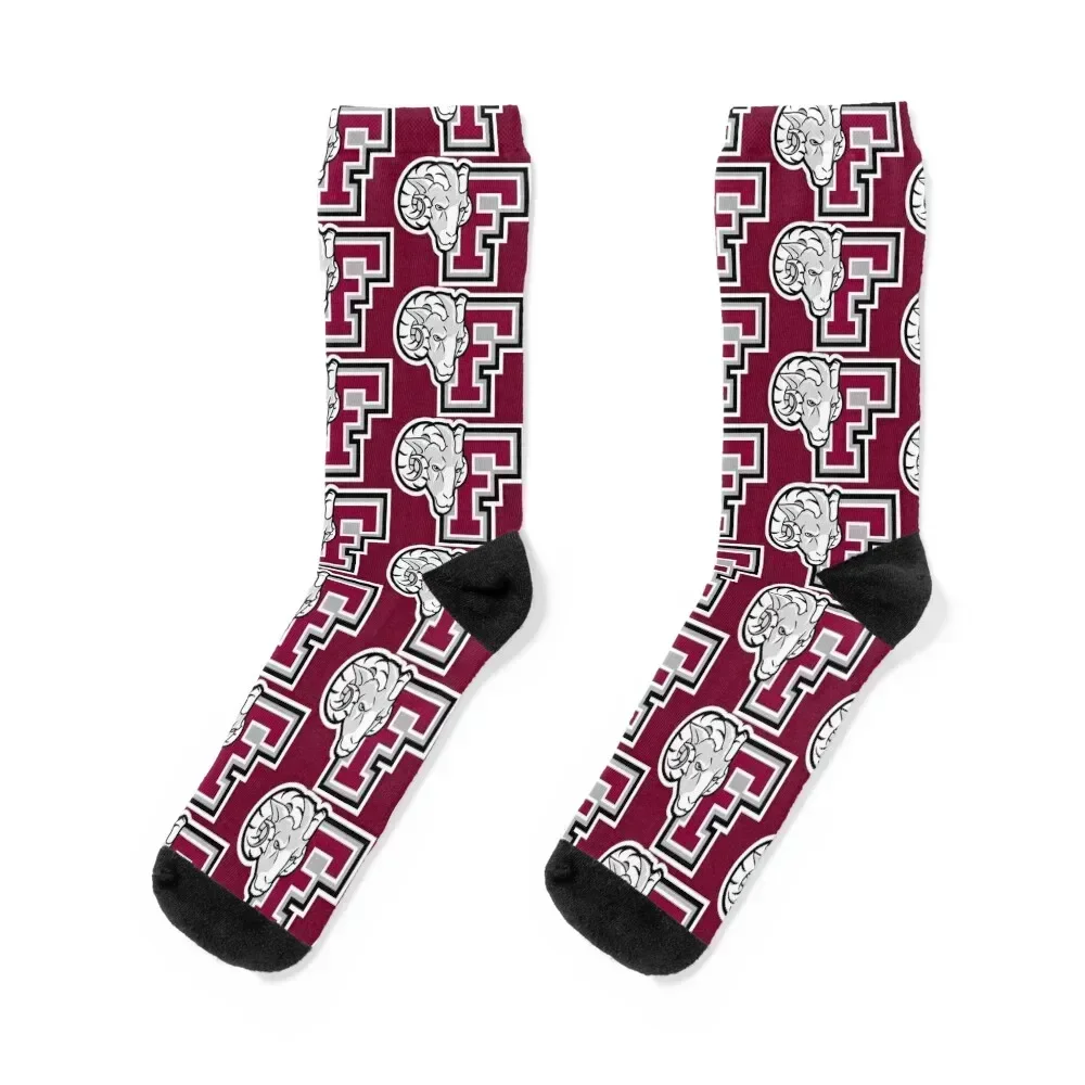 Fordham Rams Socks ankle Stockings man Hiking boots Soccer Designer Man Socks Women's