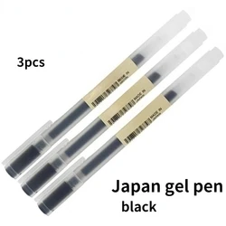 Stylo gel japonais MUJI 0.38mm/0.5mm, 3 pièces, encre noir/bleu/rouge/bleu foncé, 4 documents, école de commerce, papeterie, ensemble offre spéciale