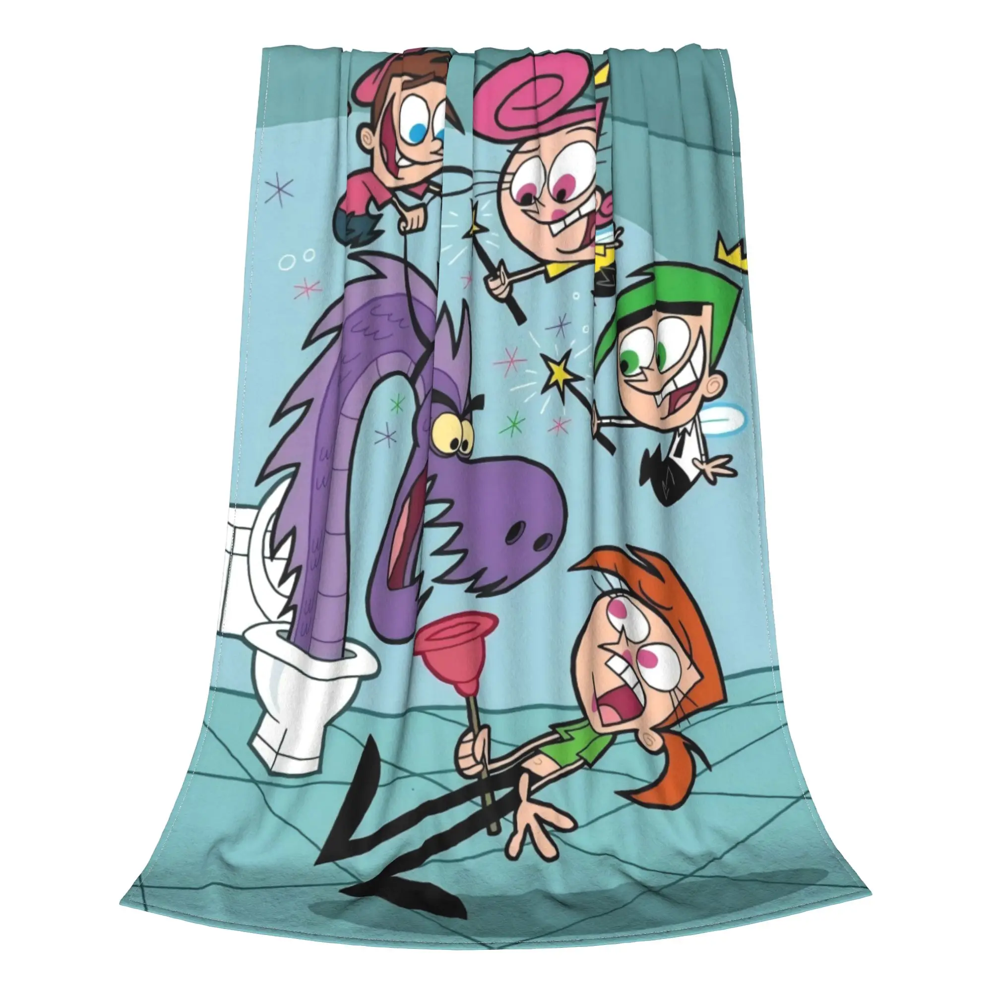 Fairly OddParents Blanket Autumn/Winter  Multifunction Lightweight Throw Blankets For Sofa Travel Bedding Throws