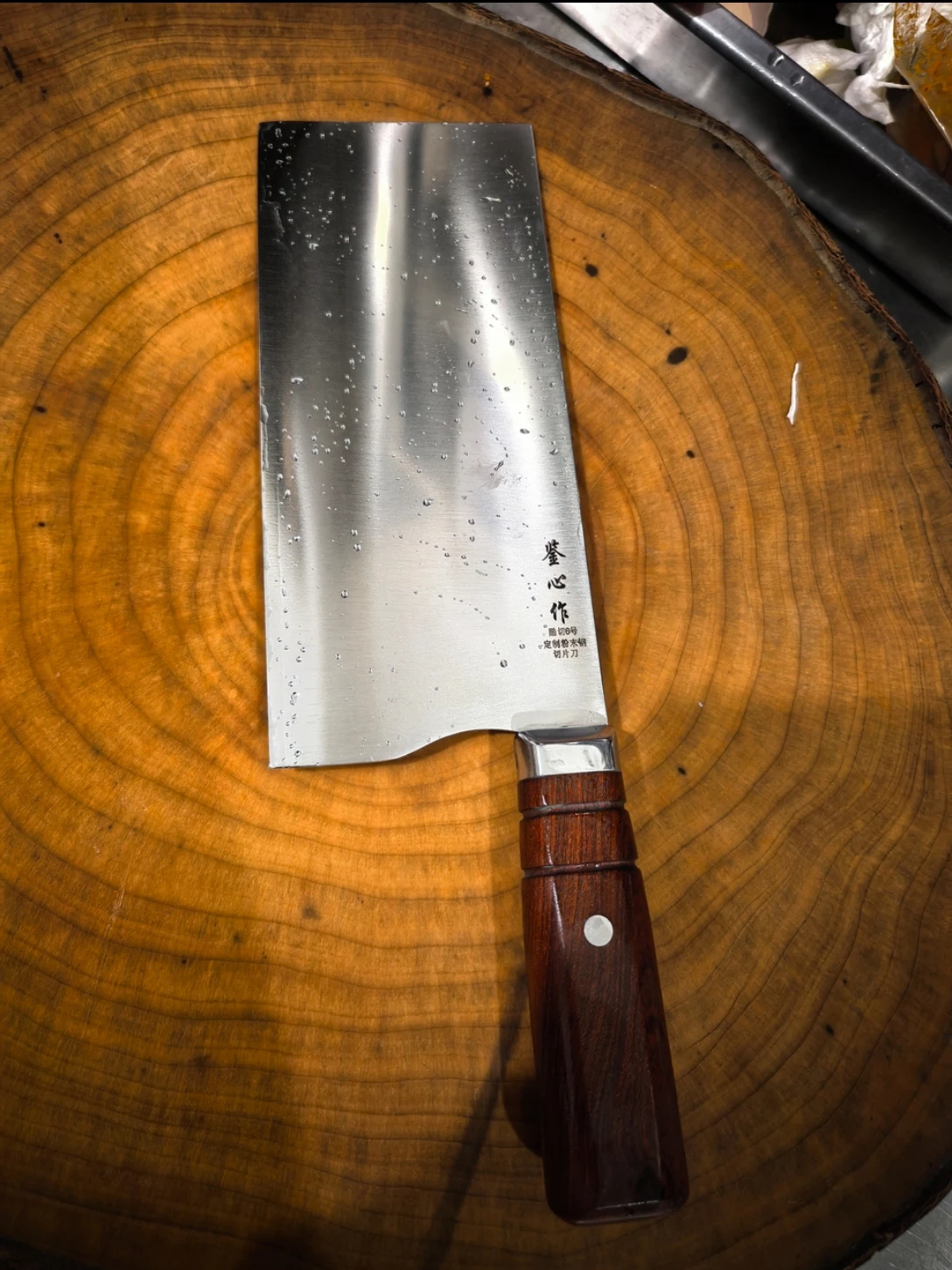8.5 Inch Slicing Knife Powder High-Speed Steel Core 3-layers Clad Steel Blade Sharp Chef Cleaver Meat Vegetables Kitchen Knives