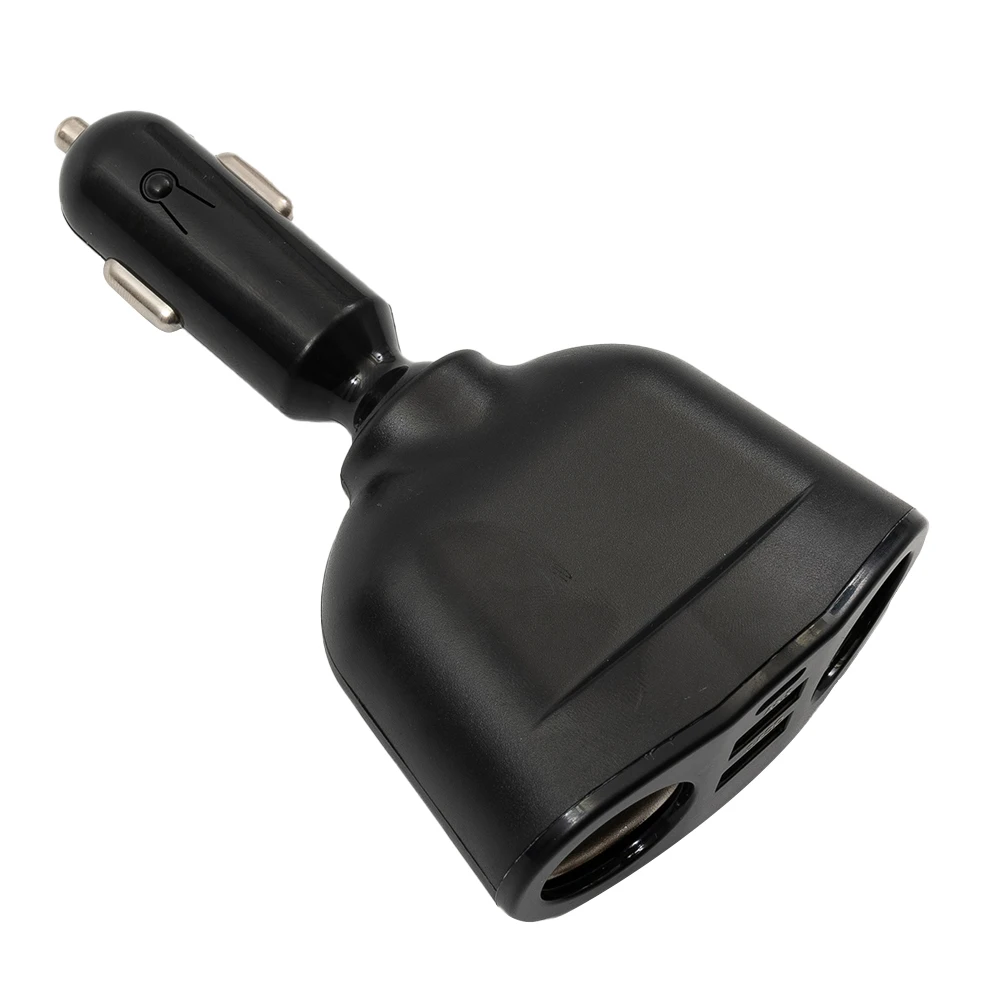 Elegante adaptador de corriente negro para QC3 0 diseñado específicamente para usar en automóviles, camiones, SUV, carga rápida de dispositivos en cualquier lugar