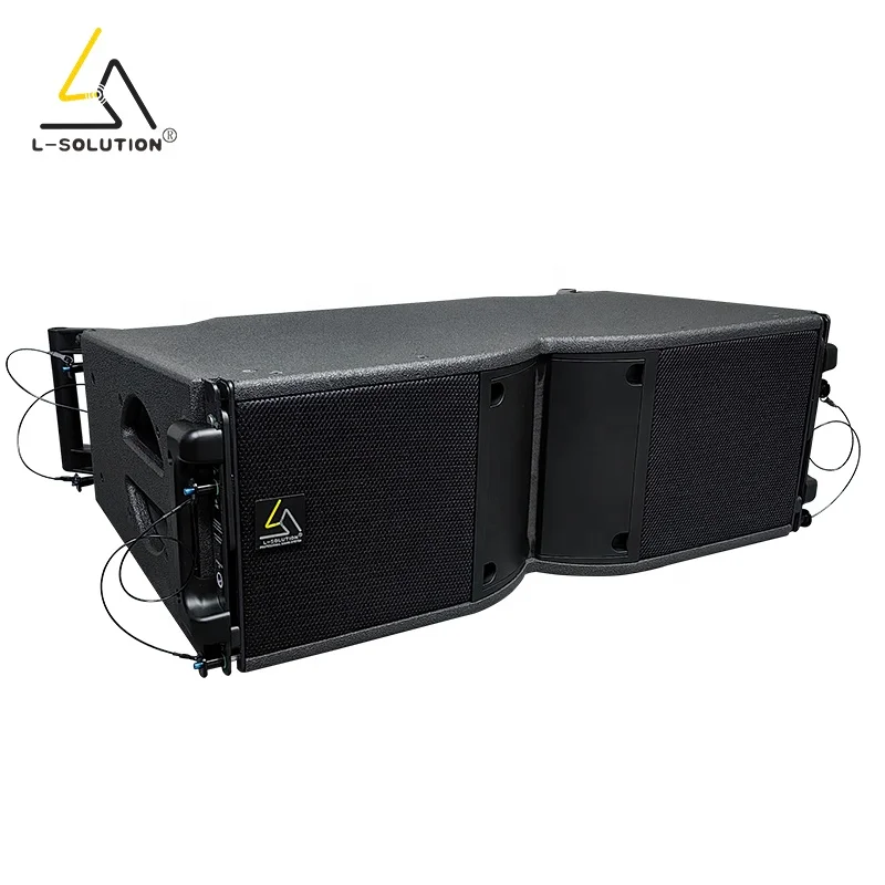 L-Solution K208 Active Sound System 2-Way Dual 8-Inch Birch Plywood Line Array Speakers 8 500W-2000W 62Hz-19KHz 4-Channel