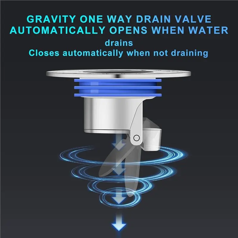 Fresh Odor Proof Brass Drain Filter, Shower Floor Drain Backflow Preventer, One Way Valve, Prevention Of Backflow
